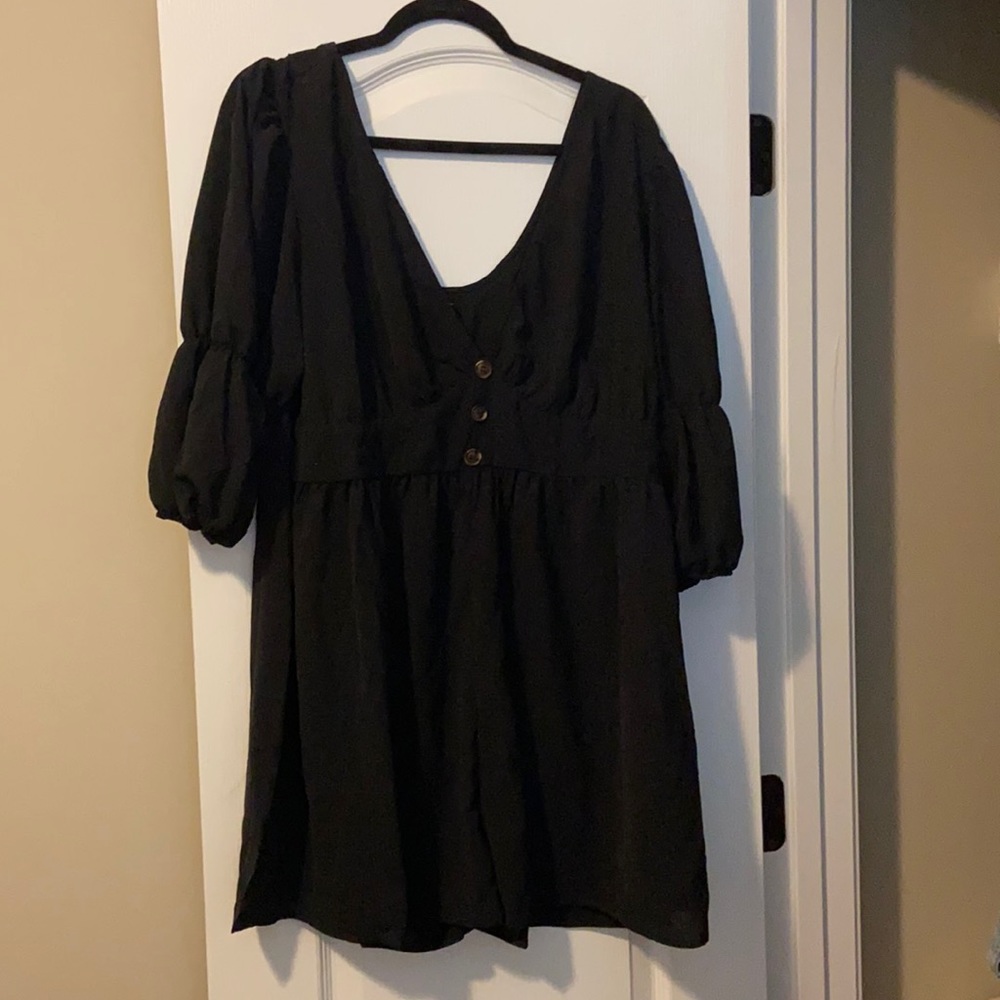 Plus button detail playsuit size 18
